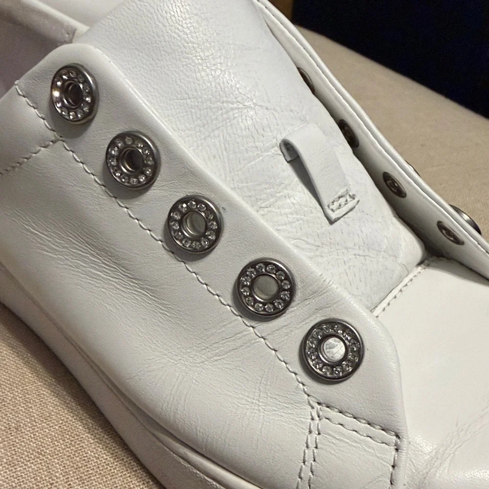 Michael Kors Women’s White Leather Sneakers, Size 9M